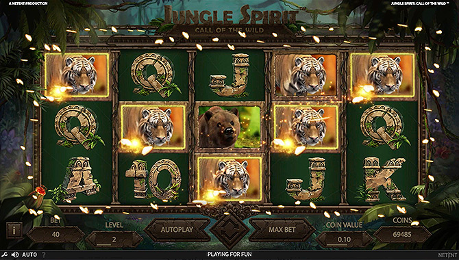 Casino jeux gratuit, machine à sous Jungle Spirit avec bonus !