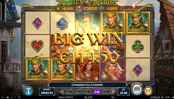 Machine à sous casino Play'n Go : Riches of Robin