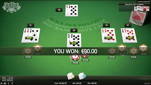 Bonus Blackjack online casino